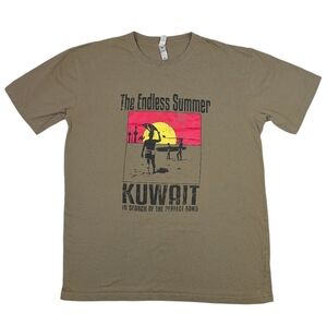 BATee Design The Endless Summer Kuwait cotton surf short sleeve T-shirt. XL